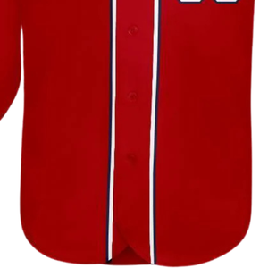 Red White Navy Baseball Jersey for Men Button Down Team Uniform Breathable Lightweight <b>Athletic</b> Tournament Sports Apparel Shirt - Product Image 5