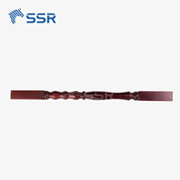 Balustre décoratif en bois finition brun foncé SSR pour rampes d'escalier intérieures et systèmes de main courantes