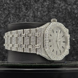 Reloj de Diamantes de Acero Inoxidable Más Vendido para Hombre con Esfera de Agujas y Movimiento Mecánico Automático, Reloj de Lujo - Product Image 1