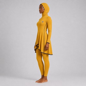 Ensemble Burkini Modeste pour Femme – Confortable, Séchage Rapide, Couverture Complète, Maillot de Bain Manches Longues pour Plage et Piscine - Product Image 4