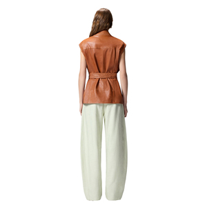 Chaleco de Cuero de Ante Premium para Mujer, Estilo Vaquero, Moda Occidental, Logotipo Personalizado, Precio de Fábrica, Venta al por Mayor - Product Image 6