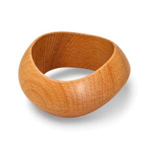 Brazalete de Madera Hecho a Mano, Pulsera de Madera Natural Tallada, Estilo Boho, Joyería Redonda para Mujer, Manualidades y Accesorios de Moda - Product Image 5