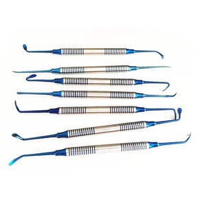 Juego de 7 Herramientas Manuales de Plástico y Acero para Levantamiento de Seno Dental, para Limpieza y Relleno de Dientes, de Dentavex - Product Image 3