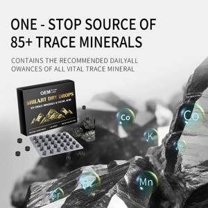 Tabletas de Shilajit Puro del Himalaya OEM de 200 mg, Suplemento Dietético para Energía, Inmunidad y Bienestar General, para Hombres y Mujeres - Product Image 6