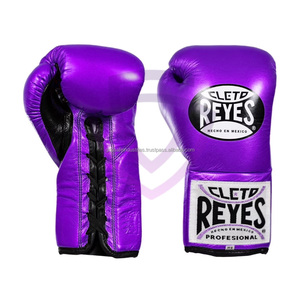 Cleto Reys Cow Hide Leather Boxing <b>Gloves</b> Professional High Quality <b>Moisture</b> Wicking Breathable for Closure Customizable - Product Image 1