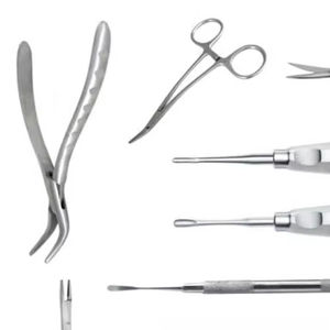 Kit d'extraction dentaire premium en acier inoxydable, instruments de chirurgie buccale avec porte-aiguille et forceps à poignée dorée - Product Image 4