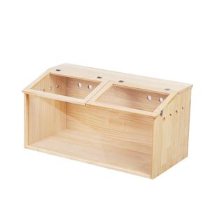 Grande criceto siberiano piccoli conigli naturale-medio trasparente in legno gabbia di criceto piccolo Habitat animale Hutch - Product Image 6
