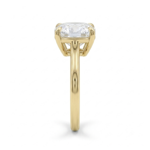 Anillo de compromiso de plata con diamante talla cojín, solitario clásico para mujer, ideal para bodas y fiestas, venta al por mayor de joyería fina para mujer. - Product Image 1