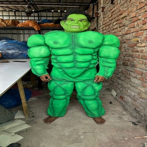 Disfraz de Mascota SHIVA TAILOR, Personaje Musculoso Verde Dinámico, para Eventos Corporativos, Fiestas Temáticas, Espectáculos de Entretenimiento, Unisex - Product Image 1