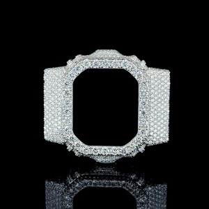 Titan Build DW5600 Custom Iced Out Watch Solid Metal <b>Case</b> Premium Bling Diamond Inspired Statement GSHOK MOISSANITE Watch - Product Image 4