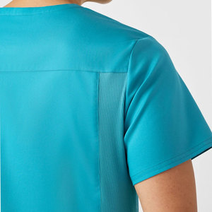 Conjunto de Uniformes Médicos para Hombre de la Mejor Calidad, Color y Logotipo Personalizables, Top con Cuello en V de Poliéster y Spandex con Pantalones Cómodos - Product Image 2