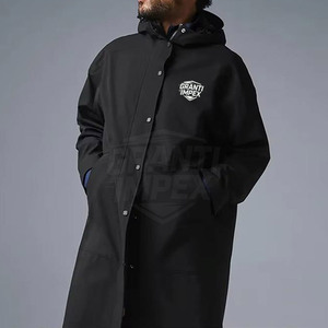 Outdoor Use Low MOQ <b>Men</b> Hooded <b>Rain</b> <b>Coat</b> Private Label Custom Design Your Own Logo Breathable Eco-Friendly Overcoat - Product Image 2
