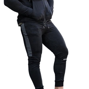 Wholesale Men's Homme Slim Fitting Pants Custom Logo Fitness Gym Color Block Side Stripes Sweatpants Men Jogging Trousers - Product Image 4