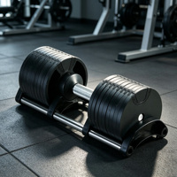 Juego de Mancuernas Ajustables - Sistema de Cambio Rápido de Peso para Gimnasio en Casa |   Entrenamiento de Cuerpo Completo para Hombres y Mujeres