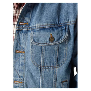 Men's Classic Fit <b>Denim</b> <b>Jacket</b> Button Front Long Sleeve Cotton Blend Casual Outerwear for Daily Wear All Season Comfort - Product Image 5