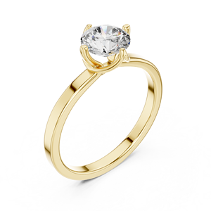 Anillo de Moissanita Solitario de Joyería Fina - Product Image 4