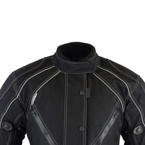 Veste de moto textile rétro vintage pour homme, idéale pour l'aventure hivernale, respirante, en Cordura, avec poches utilitaires et ceinture à la taille - Product Image 6