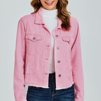 Vêtements d'extérieur respirants pour femmes, vestes en jean de haute qualité, service OEM, vestes en jean pour femmes