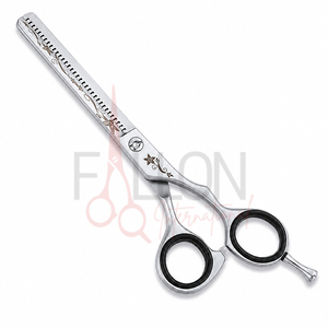 Ciseaux professionnels pour la retouche des cheveux, design floral, en acier inoxydable, ciseaux texturisants - Product Image 2