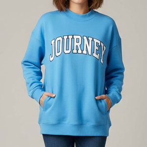 เสื้อโอเวอร์ไซส์คอเต่าสำหรับผู้หญิง สไตล์ลำลองสำหรับฤดูหนาว ทรงหลวม ใส่สบาย ดีไซน์ทันสมัย สตรีทแวร์ ผ้าฟลีซด้านหน้า - Product Image 1