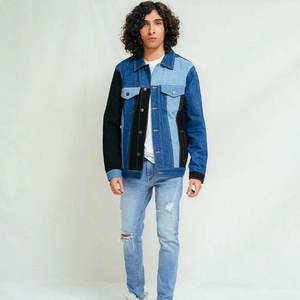 Best Quality Hot Sale Winter Streetwear Men's <b>Denim</b> <b>Jacket</b> Custom-made Front Logo Breathable Cotton Fabric - Product Image 2