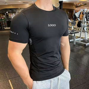 เสื้อยืดคอกลมแขนสั้นสีเขียวมะกอกสำหรับผู้ชาย ทรงเข้ารูป ระบายอากาศได้ดี ซับเหงื่อ ผลิตจากผ้าฝ้าย 100% เหมาะสำหรับทีมกีฬา สามารถสั่งทำได้ - Product Image 4