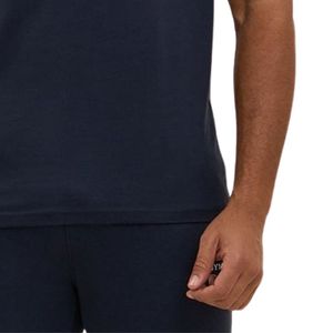 Camiseta con estampado gráfico azul marino para hombre, cuello redondo, manga corta, atlética, para gimnasio, entrenamiento, ropa deportiva informal, ropa deportiva - Product Image 6