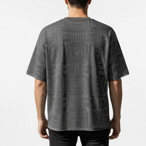 เสื้อยืดแขนสั้นลายโอเวอร์ไซส์สไตล์ลำลองสำหรับแฟชั่นสตรีทแวร์สมัยใหม่ ระบายอากาศได้ดี เหมาะสำหรับกิจกรรมกลางแจ้ง รับผลิตตามสั่ง ขายส่ง - Product Image 5