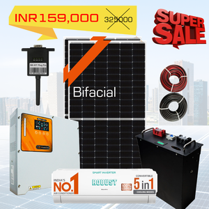MuscleGrid 1.5T - Conjunto de Aire Acondicionado Solar para Exteriores, Hogar y Hoteles, con Enchufes para JP, EE. UU., UE, AU y Reino Unido - Product Image 1