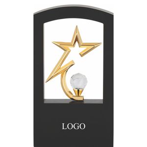 Metal Star Window Plaques By Pooja Piru Elegant Decorative Office And School Signage Accent In Customizable Colors - Product Image 2