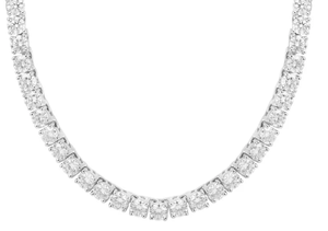 Luxury Moissanite Tennis Necklace <b>Iced</b> <b>Out</b> VVS Diamond Look Hip Hop Jewellery White Gold <b>Chain</b> Classic Shine - Product Image 5