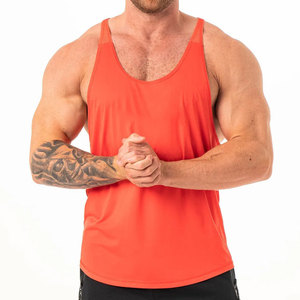 Camiseta sin mangas de tela de malla de algodón, de secado rápido, anti-bolitas, de corte largo y holgado, transpirable, para deporte, precio bajo, para pedidos al por mayor, de fabricante - Product Image 1