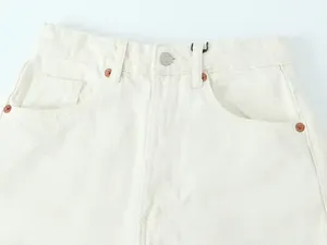 Shorts Cargo de Mezclilla para Mujer, Moda Urbana, 100% Algodón, Transpirables, Ecológicos, Color Azul Lavado, Corte Regular, Colores Personalizables - Product Image 4