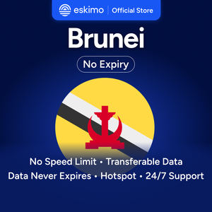 Eskimo Brunei 1 Go eSIM sans expiration de la data, données de voyage, vitesse rapide 5G/4G, pas de carte SIM physique requise, S-BR-01, Smartphones numériques - Product Image 1