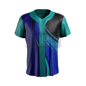 Camiseta de Béisbol Personalizada con Diseños Coloridos, 100% Poliéster, Manga Corta, para Juegos en Interiores/Exteriores y Todas las Temporadas - Product Image 1