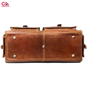 Sac de voyage sportif personnalisé de grande taille, imperméable, en cuir véritable, fermeture éclair robuste, sac de week-end de luxe pour hommes et femmes - Product Image 3