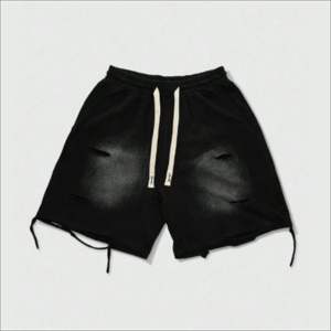 Shorts de Mezclilla Unisex con Pedrería, Estilo Urbano, Desgastados, Moda Verano, Casual, Venta al Por Mayor - Product Image 3