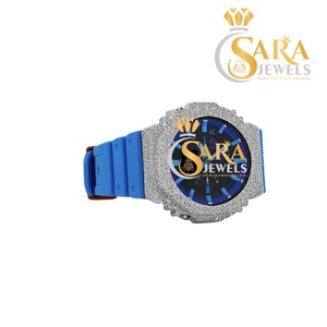 Reloj de Lujo con Diamantes Moissanite VVS en Oro Rosa, Correa de Caucho, Diseño Iced Out, Excelente Calidad, Disponible a Precio Accesible - Product Image 1