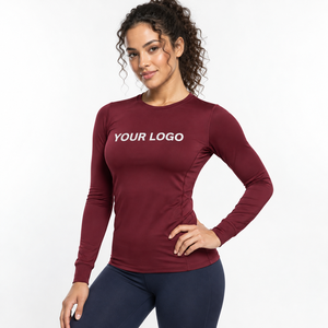 Top Deportivo Body Fit para Mujer, Flexible y Elástico, Capa Base Deportiva de Nailon y Spandex, para Gimnasio y Entrenamiento, Proveedor de Logotipos Personalizados, Venta al Por Mayor - Product Image 4