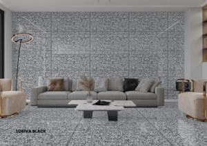 กระเบื้องพอร์ซเลนดีไซน์หรูหรา ขนาด 60x120 ซม. 600x1200 มม. 24x48 นิ้ว ผิวเงา ขนาดใหญ่ เหมาะสำหรับโครงการหรูหรา - Product Image 2