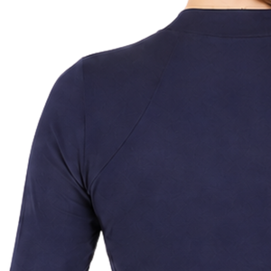 <b>Navy</b> Horse Riding Base Layer <b>Women</b> Long Sleeve Equestrian Thermal Shirt Breathable Stretch Riding Apparel Training Sportswear - Product Image 4