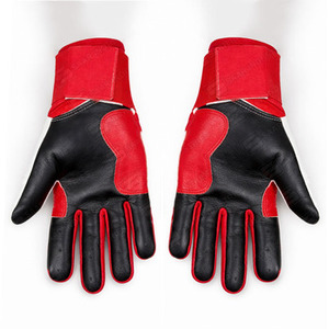 Guantes de Bateo de Béisbol Profesionales de Cuero Vacuno con Diseño de Logotipo Personalizado para Entrenamiento de Béisbol/Sóftbol, Cierre de Velcro, Tallas XL y XXL - Product Image 3