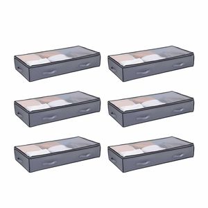Contenitori Grandi da 90L per Vestiti Sotto il Letto, 39.2 X 19.7 X 7.1 Pollici, con Coperchi Trasparenti e Profilo Basso per Letto - Product Image 1