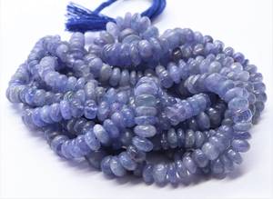 Cuentas redondas lisas de tanzanita natural AAA de 5 a 7 mm, collar de tanzanita azul de 16 pulgadas, cuentas redondas lisas para la fabricación de joyería. - Product Image 3