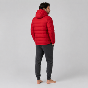 Veste matelassée d'hiver pour homme, doublure en soie chauffante, logo personnalisé, haute qualité, fabrication OEM, grande taille - Product Image 4