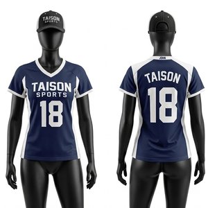 Premium 180 GSM Polyester Mesh Lacrosse-Trikot für Damen Marineblau Weiße Einsätze Individuelles Logo Wärmeübertragung Nummerndruck Nachdruck - Product Image 1