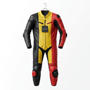 Traje de Motociclista de Cuero Hecho a Mano y Personalizado, Protección para Motociclistas Hecha a Medida - Product Image 3