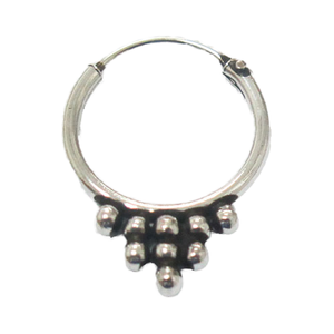 ต่างหูห่วงชาติพันธุ์สามเหลี่ยมเงิน925เครื่องประดับออกแบบขายส่งโรงงานในประเทศไทย - Product Image 1