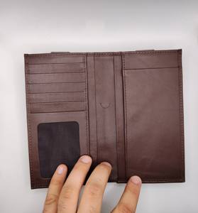 Tarjeteros de Cuero Genuino de Alta Calidad, Cartera Larga Plegable de Viaje para Hombre, Bolsillos de Gran Capacidad, Compartimentos Adicionales 2026 - Product Image 3