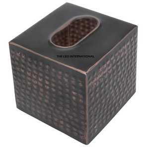 Porte-boîte à mouchoirs carré élégant en acier inoxydable pour comptoirs de salle de bain et chambres à coucher – Distributeur de mouchoirs moderne en métal à prix réduit - Product Image 2